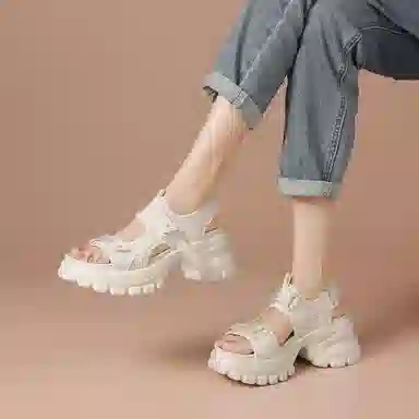 波尔谛奇 时尚百搭舒适潮流 沙滩凉鞋 女