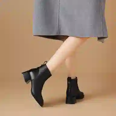 波尔谛奇 羊皮 显瘦时尚气质百搭 短靴 女款