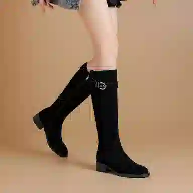 波尔谛奇 显瘦加绒舒适时尚 高筒靴 女款