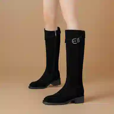 波尔谛奇 显瘦加绒舒适时尚 高筒靴 女款