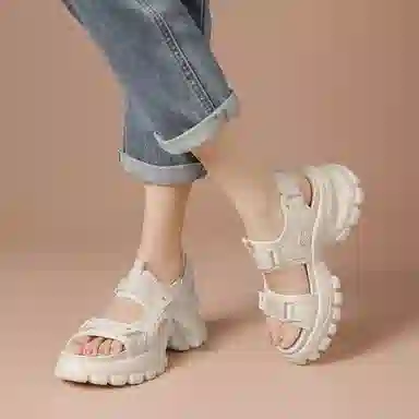 波尔谛奇 时尚百搭舒适潮流 沙滩凉鞋 女
