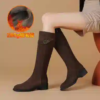 波尔谛奇 显瘦加绒舒适时尚 高筒靴 女款