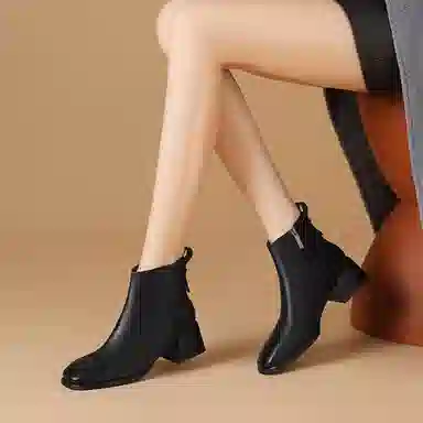 波尔谛奇 羊皮 显瘦时尚气质百搭 短靴 女款