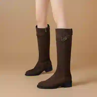 波尔谛奇 显瘦加绒舒适时尚 高筒靴 女款