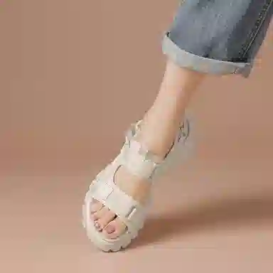 波尔谛奇 时尚百搭舒适潮流 沙滩凉鞋 女