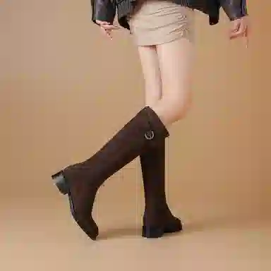 波尔谛奇 显瘦加绒舒适时尚 高筒靴 女款