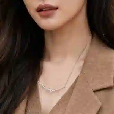 apm Monaco Festival Pear-Shaped Gem Adjustable Necklace Silver