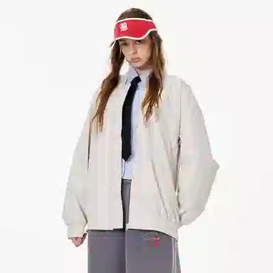 布客行 美式高街老钱风复古百搭飞行员教练立领短款宽松保暖防风防水潮流外套夹克 男女同款