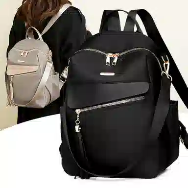 江麒 百搭时尚潮流 尼龙 双肩包 女款 多色