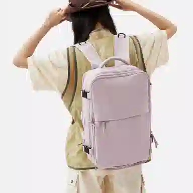 阿尔派妮 大容量学生百搭短途出差旅游行李多功能干湿分离独立鞋袋 织物 旅行包电脑包书包背包双肩包 男女同款情侣款 多色