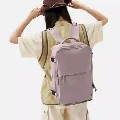 阿尔派妮 大容量学生百搭短途出差旅游行李多功能干湿分离独立鞋袋 织物 旅行包电脑包书包背包双肩包 男女同款情侣款 多色