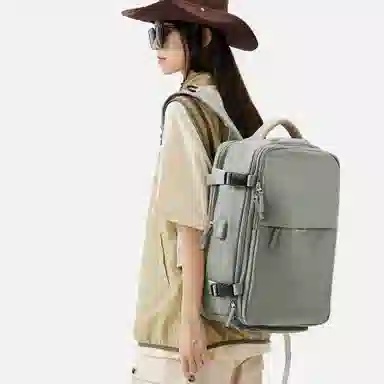 阿尔派妮 大容量学生百搭短途出差旅游行李多功能干湿分离独立鞋袋 织物 旅行包电脑包书包背包双肩包 男女同款情侣款 多色