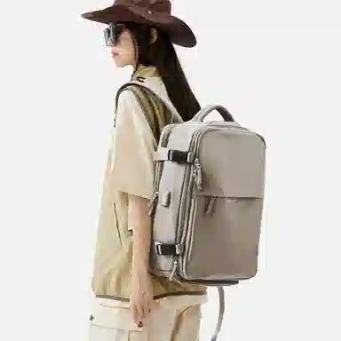 阿尔派妮 大容量学生百搭短途出差旅游行李多功能干湿分离独立鞋袋 织物 旅行包电脑包书包背包双肩包 男女同款情侣款 多色