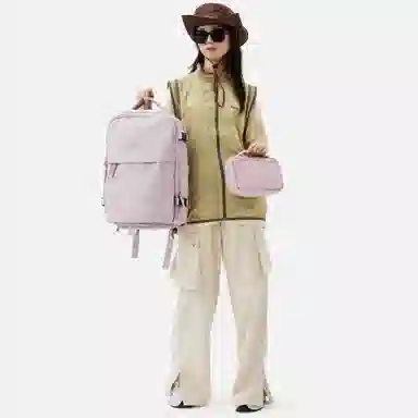 阿尔派妮 大容量学生百搭短途出差旅游行李多功能干湿分离独立鞋袋 织物 旅行包电脑包书包背包双肩包 男女同款情侣款 多色