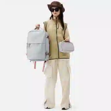 阿尔派妮 大容量学生百搭短途出差旅游行李多功能干湿分离独立鞋袋 织物 旅行包电脑包书包背包双肩包 男女同款情侣款 多色