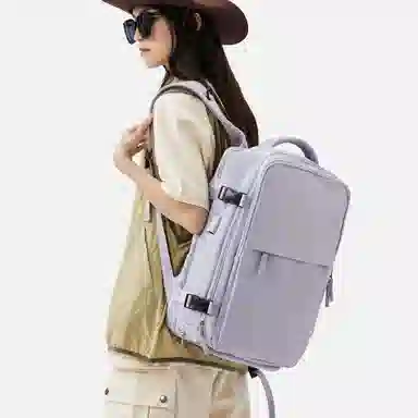 阿尔派妮 大容量学生百搭短途出差旅游行李多功能干湿分离独立鞋袋 织物 旅行包电脑包书包背包双肩包 男女同款情侣款 多色