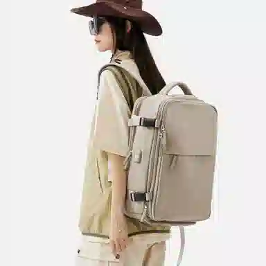 阿尔派妮 大容量学生百搭短途出差旅游行李多功能干湿分离独立鞋袋 织物 旅行包电脑包书包背包双肩包 男女同款情侣款 多色