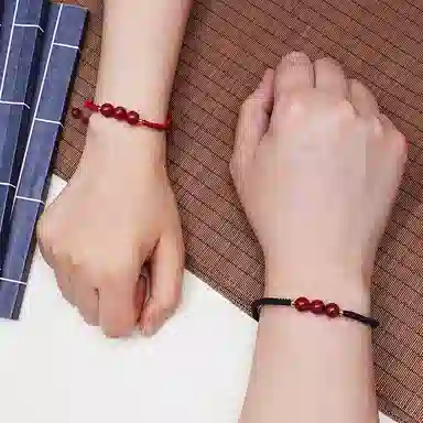 乃瑭 【鸿运当头】诸事顺遂 三生三世 与你一起 高品质新中式本命年转运珠古风国风守护好运吉祥上岸 朱砂 手绳 男女同款情侣款