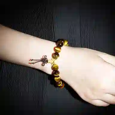 乃瑭 【甄选高品质】 八方来财招财纳福貔貅净化磁场多财多福好运上岸 百搭叠戴天然 虎眼石 手串 男女同款情侣款