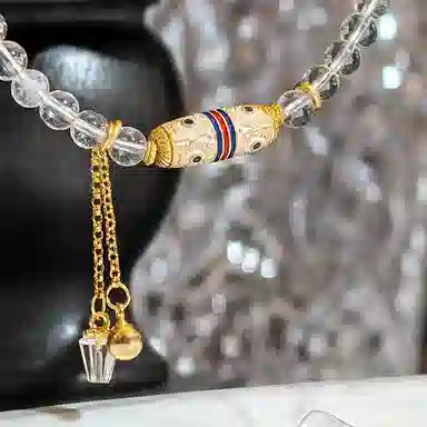 乃瑭 紫定成功 紫定高中 红运当头天然 白水晶 项链 女款