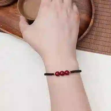 乃瑭 【鸿运当头】诸事顺遂 三生三世 与你一起 高品质新中式本命年转运珠古风国风守护好运吉祥上岸 朱砂 手绳 男女同款情侣款