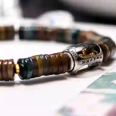 乃瑭 四面金刚杵转动吉祥好运上岸佑福红运当头通勤百搭天然 玛瑙 手串 男女同款情侣款