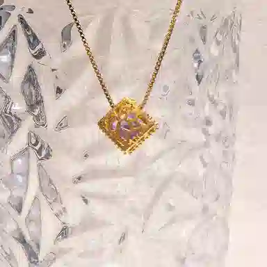 乃瑭 方糖紫定高中紫定成功好运上上签红运当头通勤百搭天然 紫水晶 项链 女款