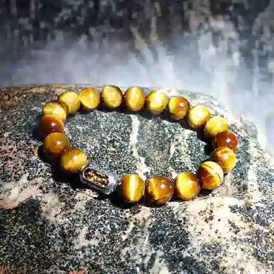 乃瑭 【甄选高品质】 八方来财招财纳福貔貅净化磁场多财多福好运上岸 百搭叠戴天然 虎眼石 手串 男女同款情侣款