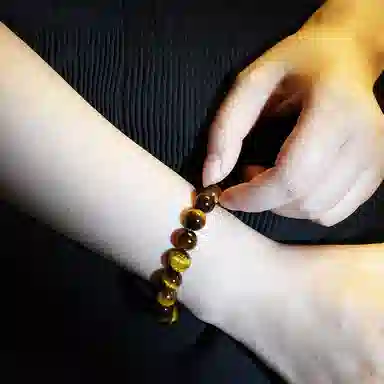 乃瑭 【甄选高品质】 八方来财招财纳福貔貅净化磁场多财多福好运上岸 百搭叠戴天然 虎眼石 手串 男女同款情侣款