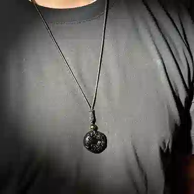 乃瑭 吞金兽聚财纳福国潮高品质平安扣民族风新中式#好运天然 玉髓 项链 男女同款情侣款