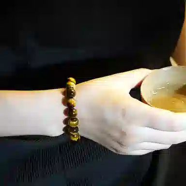 乃瑭 【甄选高品质】 八方来财招财纳福貔貅净化磁场多财多福好运上岸 百搭叠戴天然 虎眼石 手串 男女同款情侣款