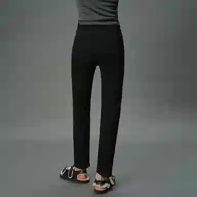 周淼 舒适抓毛底绒保暖修身小脚牛仔裤 女款 黑色