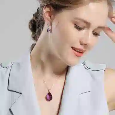 阿梵尼 优雅轻奢高级大气 水晶 玉石耳环 女款