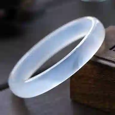 阿梵尼 白月光叮当镯冰种温润 玉髓 手镯 女款