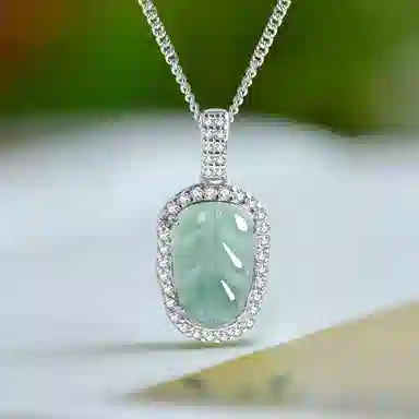 阿梵尼 新中式优雅清冷风 显白轻奢 时髦简约时尚百搭高级感#好运天然 玉髓 项链 女款