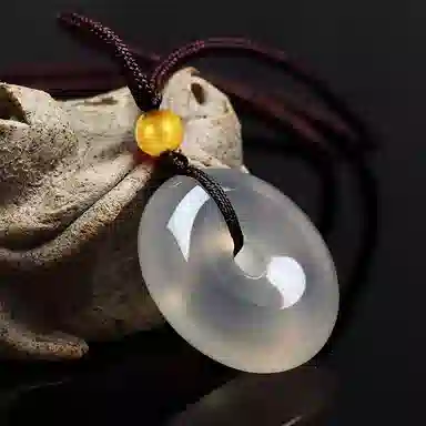 阿梵尼 弥勒佛 观音 叶子 平安扣本命守护佛祖编绳 玉髓 吊坠 男女同款情侣款