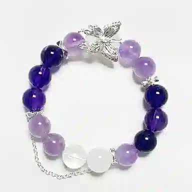 阿梵尼 【财源广进】新中式国潮招财纳福 财源滚滚小众轻奢设计简约百搭复好运礼盒天然 紫水晶 手串 女款