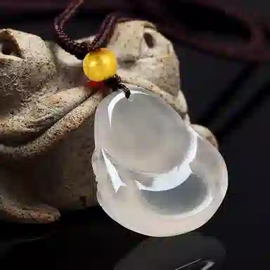 阿梵尼 弥勒佛 观音 叶子 平安扣本命守护佛祖编绳 玉髓 吊坠 男女同款情侣款