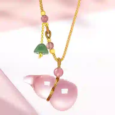 阿梵尼 芙蓉石葫芦 水晶 项链 女款