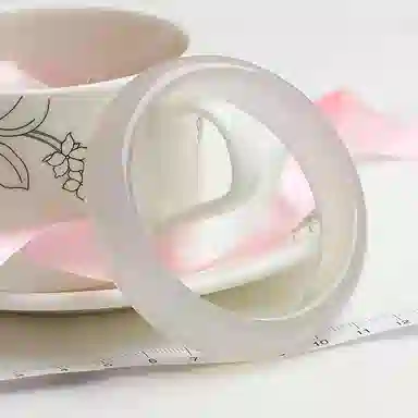 阿梵尼 白月光叮当镯冰种温润 玉髓 手镯 女款