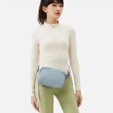 真维斯 简约百搭高颜值休闲纯色多功能通勤户外运动骑行跑步便携 织物 腰包胸包背包手机包 常规 男女通用 多色