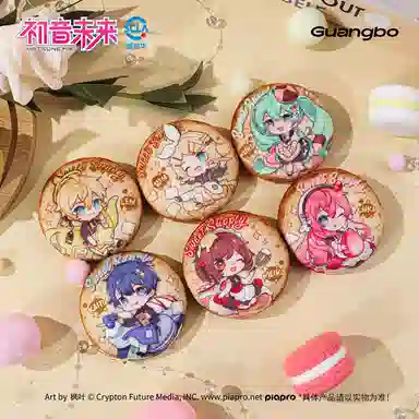 广博 初音未来 贩卖甜蜜系列 二次元毛绒吧唧高颜值可爱解压  徽章