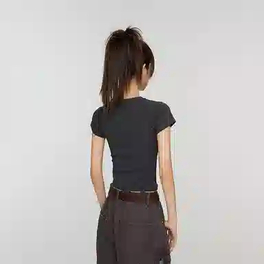 Bodafee Retro Cutout Tee