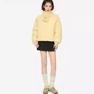 Bedaifei Quilted Scarf Puffer Jacket