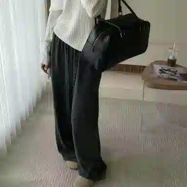 柏黛妃 宽松垂感百搭舒适休闲裤 女款 灰色