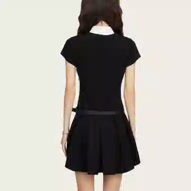 柏黛妃 舒适气质优雅简约短袖连衣裙 女款