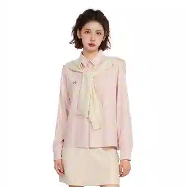 柏黛妃 披肩长袖宽松设计感小众衬衫 女款