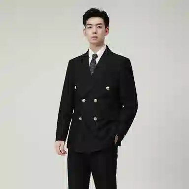 JOHNHOLLIS Blazer Double-Breasted Suit