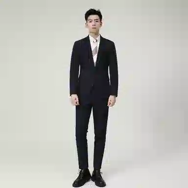 JOHNHOLLIS Dotted Stripe Suit