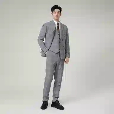 JOHNHOLLIS Houndstooth Suit Set